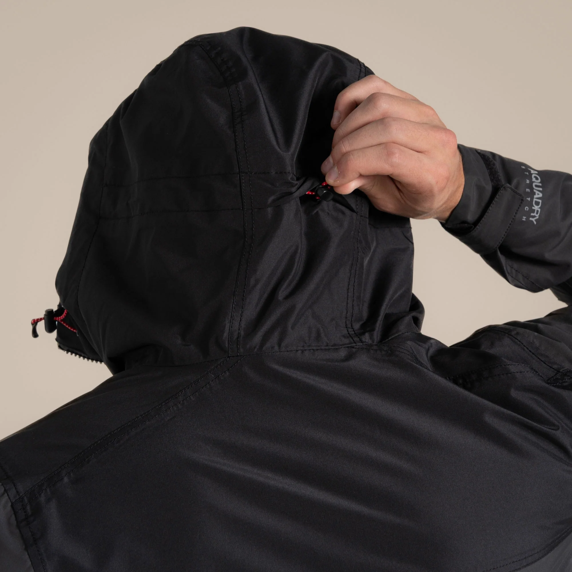Craghoppers Men's Vanth Waterproof Jacket | Black Pepper / Black - Image 7