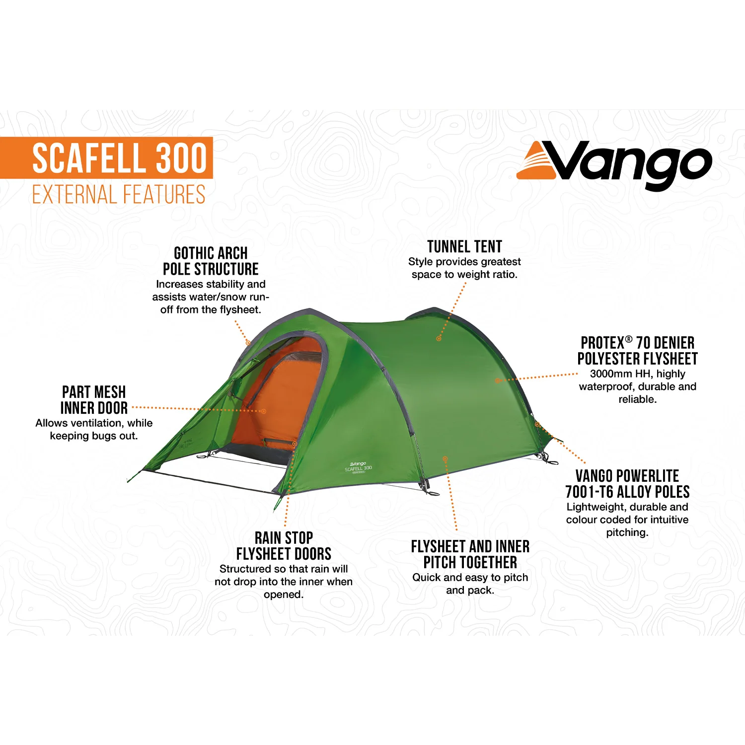Vango Scafell 300 3-Person Tent - Image 4